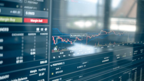 Ethereum price chart on a trading screen