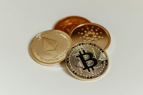 Person reviewing an Ethereum to Tether exchange on a laptop