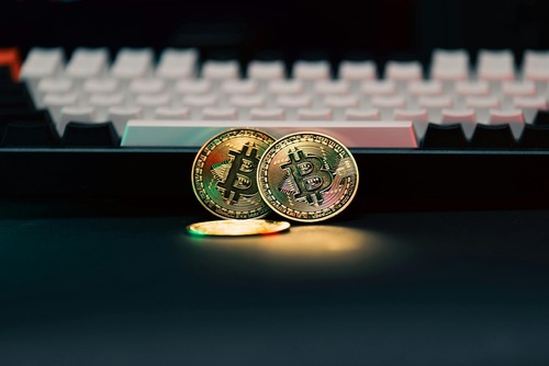 Cryptocurrency wallet address displayed on a phone screen